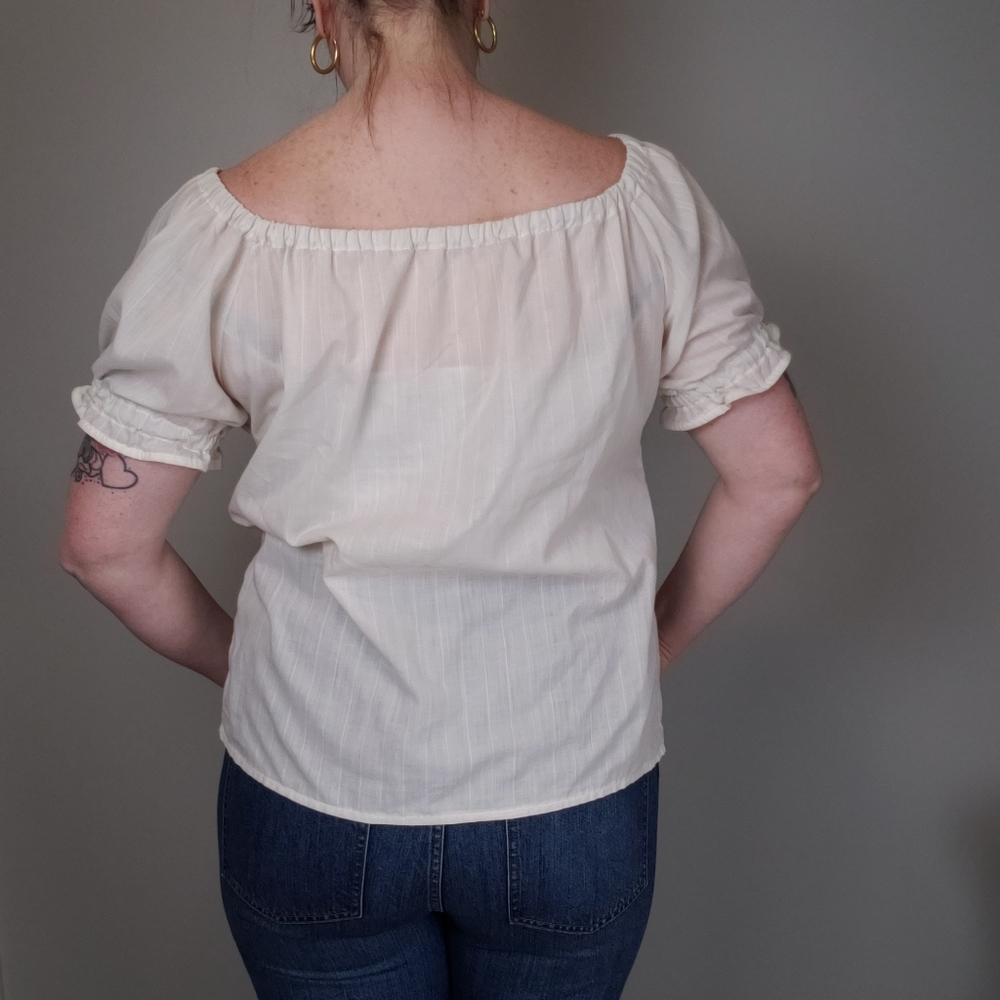 Vintage 90s Milkmaid Blouse - Picture 3 of 5